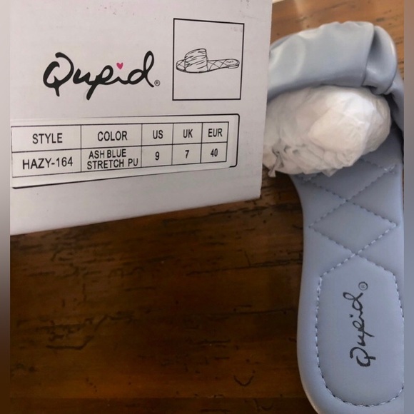 Vici open toe ruched slip on flat sandals. Quilted footbed, NEW in box Sz 8.5/9 - Picture 11 of 15